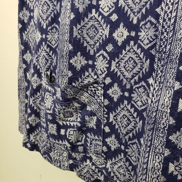 LUCKY BRAND OVERSIZED BOHEMIAN TEE TOP SIZE SMALL/MEDIUM - Picture 2 of 5